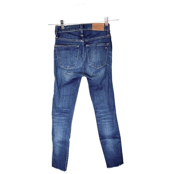 Madewell 9 inch high rise Skinny raw hem Jeans Womens Sz 23 - Picture 5 of 6
